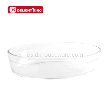 Plato para hornear de vidrio de borosilicato de diseño francés